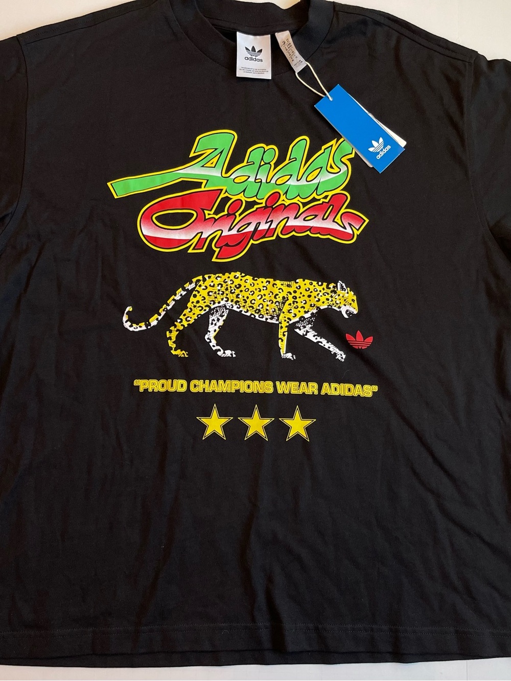 Adidas Originals "Champions" Black Men's Graphic Shirt